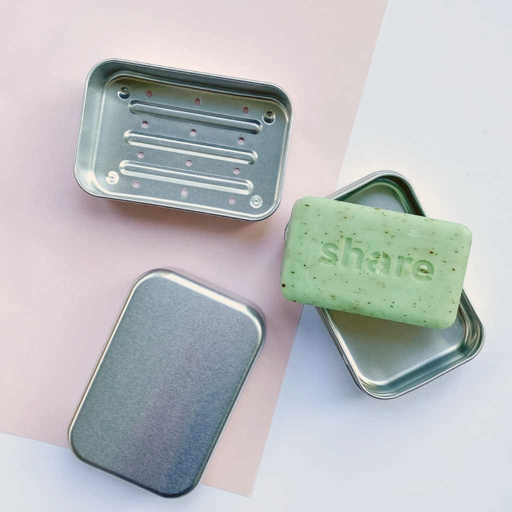seifendose metall abtropfeinsatz zur aufbewahrung deiner festen shampoos und seifen