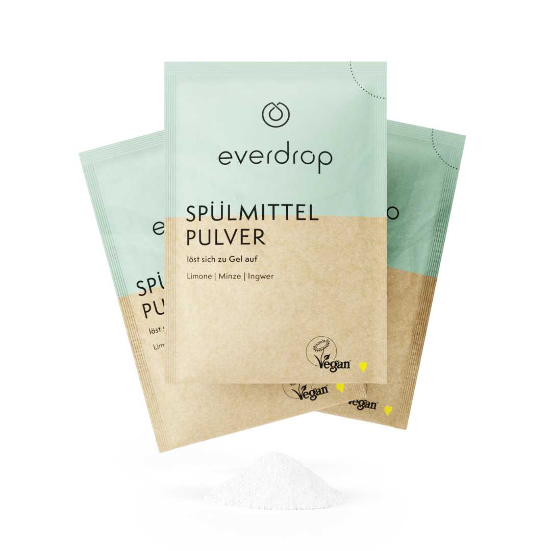 everdrop spuelmittel pulver reiniger tabs vegan zerowaste