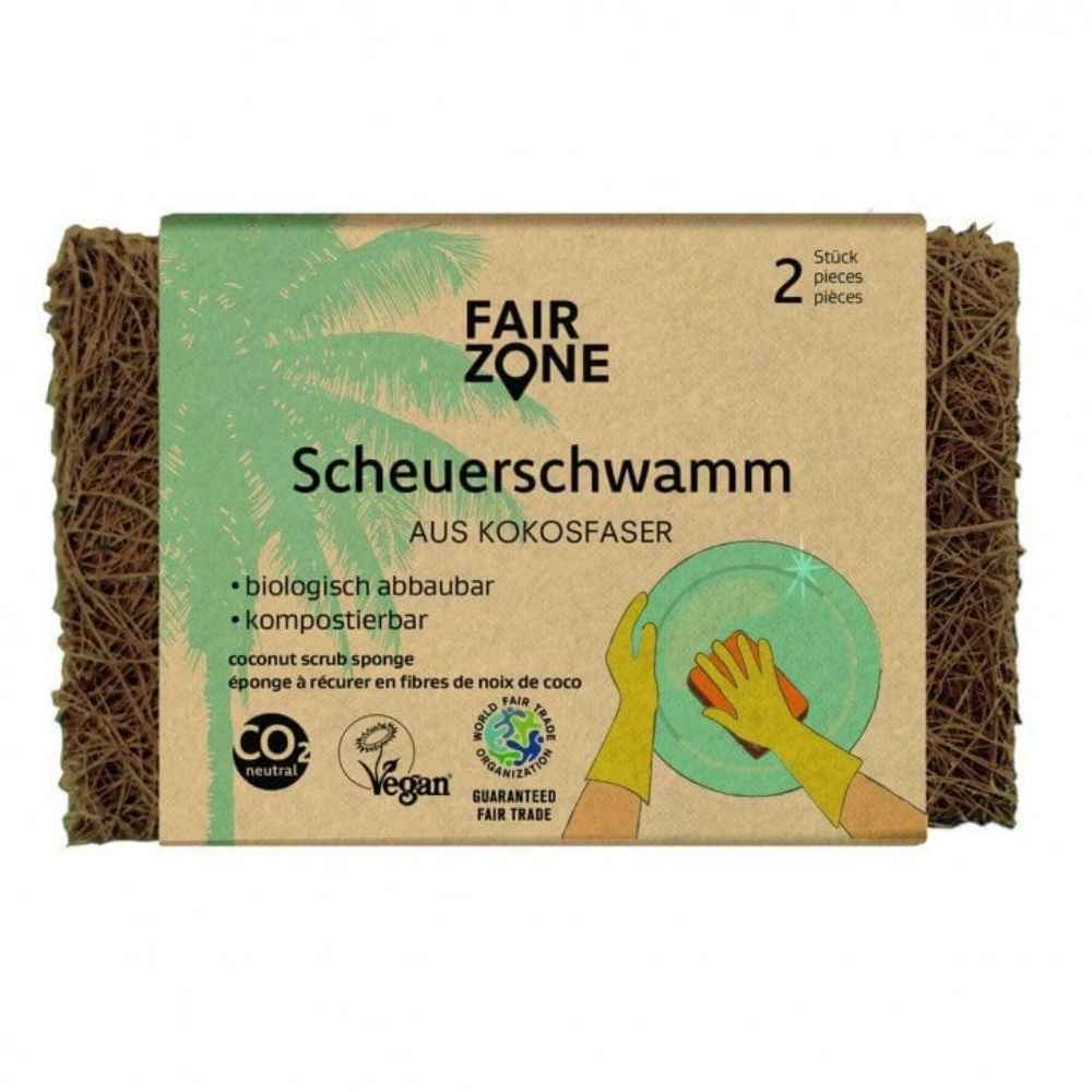 spülschwamm nachhaltig fair squared kokosschwamm