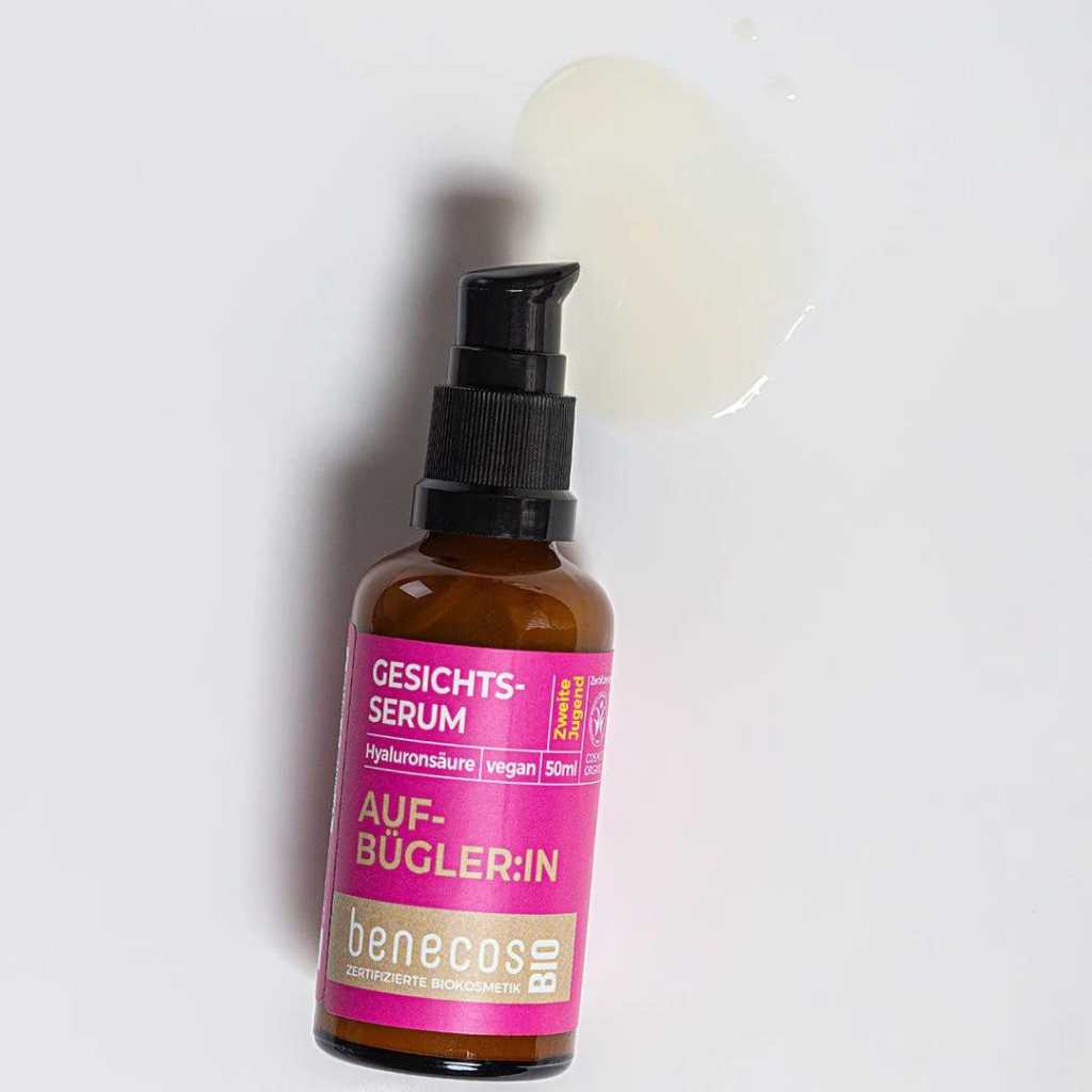 nachhaltige gesichtspflege hyaluronsäure gesichtsserum vegan benecos