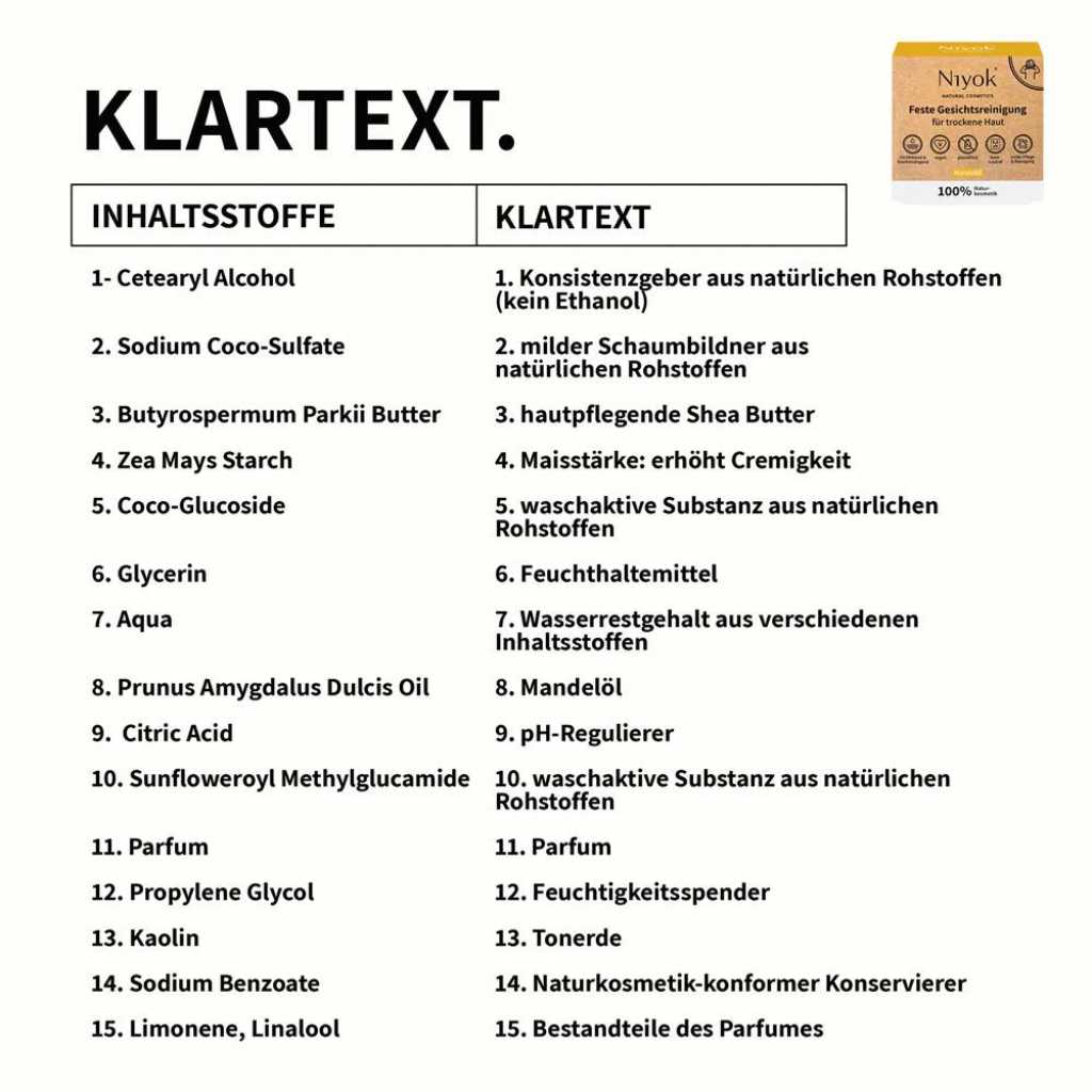 niyok feste gesichtsreinigung fettige haut vegan plastikfrei zero waste