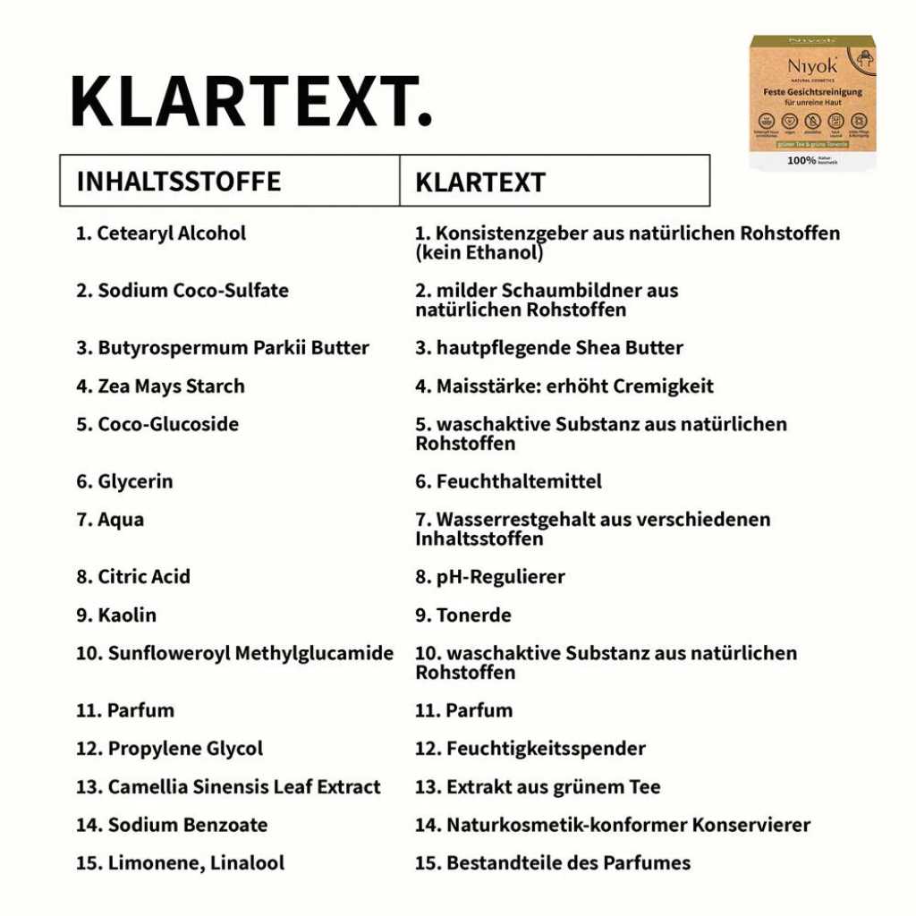 niyok feste gesichtsreinigung unreine haut vegan plastikfrei zero waste