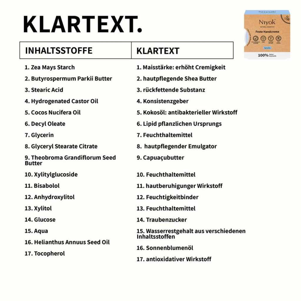 niyok feste handcreme vegan plastikfrei zero waste