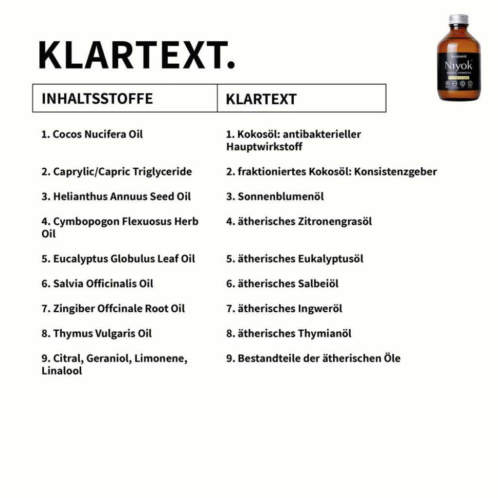 niyok mundziehoel oelziehkur ingwer zitrone