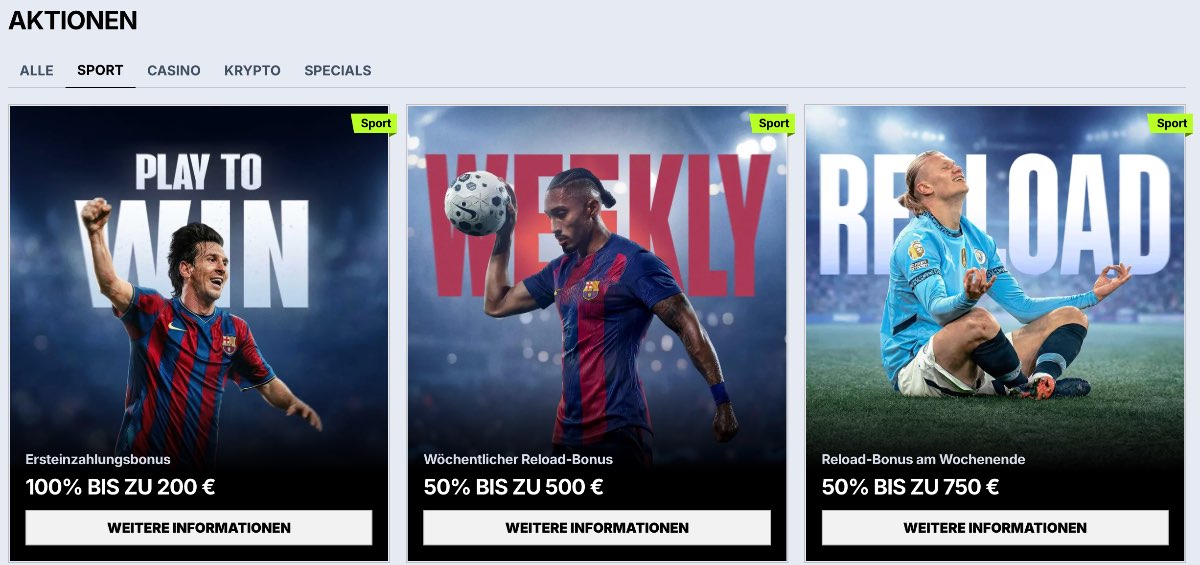 Bonusangebote bei Zoccer Online Wettanbieter