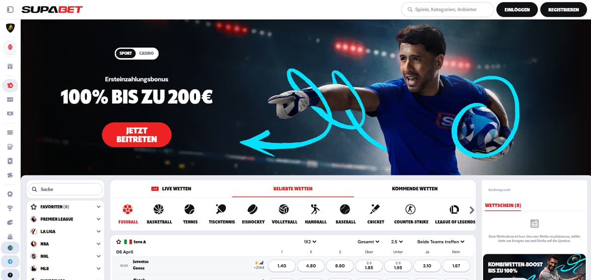 Bei Supabet genießen Tipper die Vorteile eines spezialisierten Wettanbieter ohne OASIS, der attraktives VIP-Cashback mit der Flexibilität von Krypto-Zahlungen vereint, um ein modernes und diskretes Wetterlebnis zu ermöglichen.